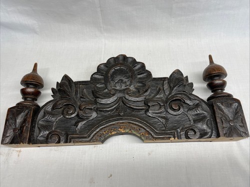 Carved oak panel - carved,