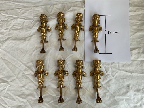 8xvictorian brass furniture - brass,