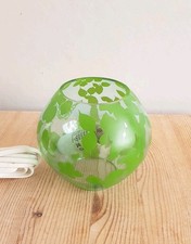 Ikea KNUBBIG Green Leaf Bird Butterfly Clear Glass Lamp Light Globe 12cm 