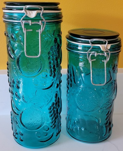 Vintage embossed teal blue - vintage,