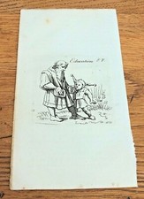 original 1750 small woodcut by