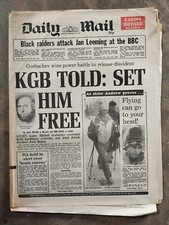 Newspapers Feb 1987 back issues  Birthday Gift Tabloid & Broadsheets YOU CHOOSE.