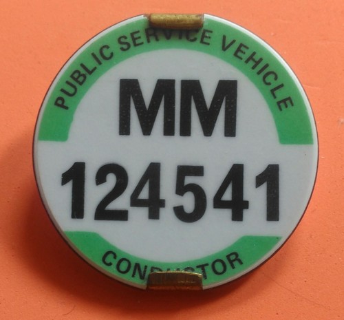 Psv bus conductor badge pcv - psv,