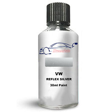 VW REFLEX SILVER LA7W TOUCH UP KIT BOTTLE BRUSH REPAIR PAINT CHIP SCRATCH 