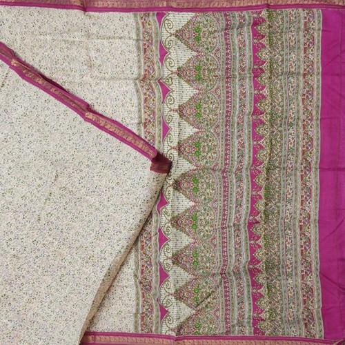 Vintage beige sarees 100 pure - beige,