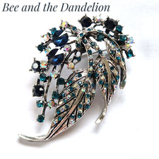 Waterfall Crystal Leaf Silver