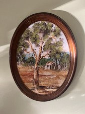 Vintage Framed Original Oil Painting By Australian Artist Keith Penn