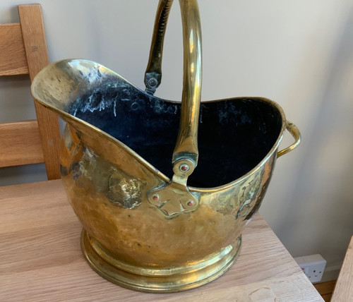 Vintage brass hammered - vintage,