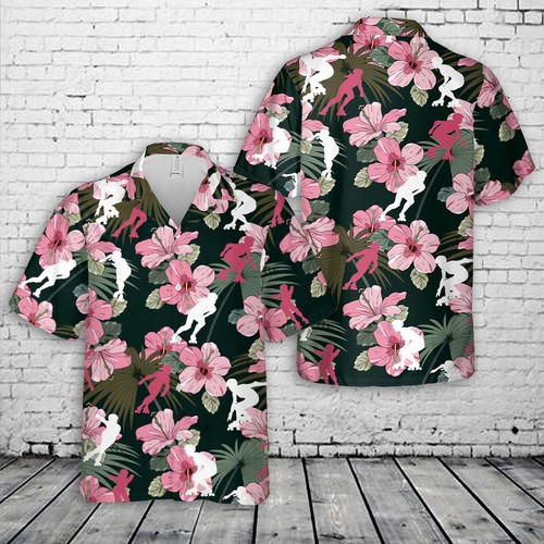 Roller derby hawaiian shir - roller,