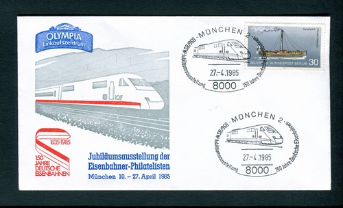 1985 germany railway philately - germany,