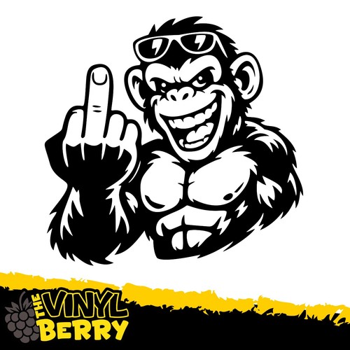 Funny monkey flipping the bird - funny,