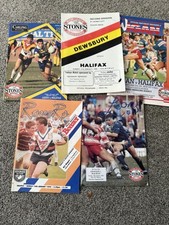 Halifax RLFC away Match Programmes 1990s X5