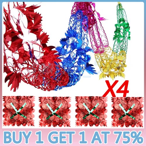 Christmas foil garland - 4x,