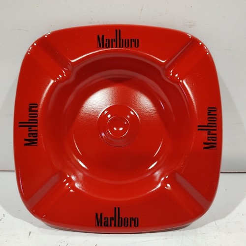 Vtg marlboro ashtray red - vtg,
