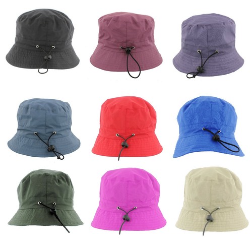 Adjustable bucket rain hat - adjustable,