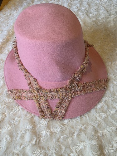 Vintage pastel pink hat - vintage,