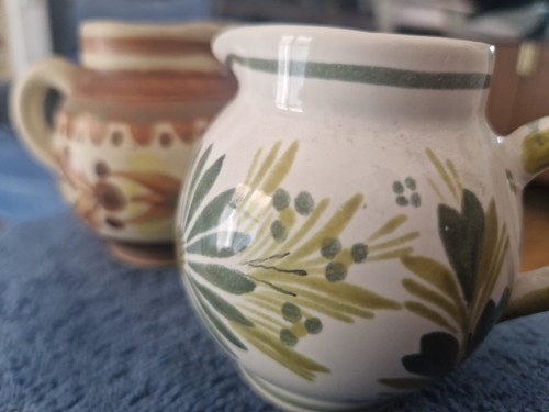 Quimper milk jugs pair - milk,
