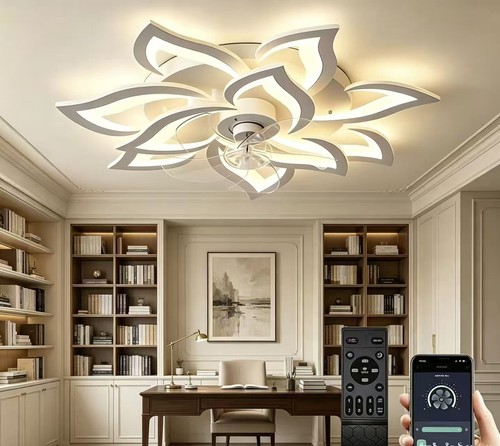 Whisper quiet flower led fan - quiet,
