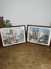 2 x Vintage Prints of Paris