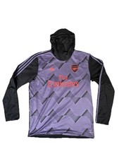 Arsenal Adidas Training Hoodie Fly Emirates Purple/Black Size Large 2022/23