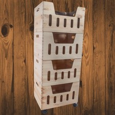 4 Tier Vegetable Plain Wooden