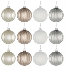8cm glass baubles - 8cm,