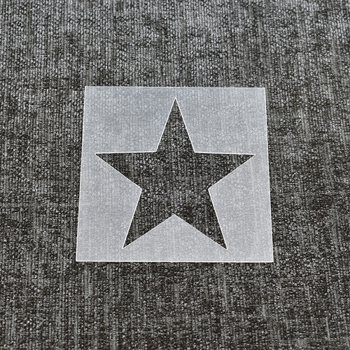 Star stencil reusable - star,