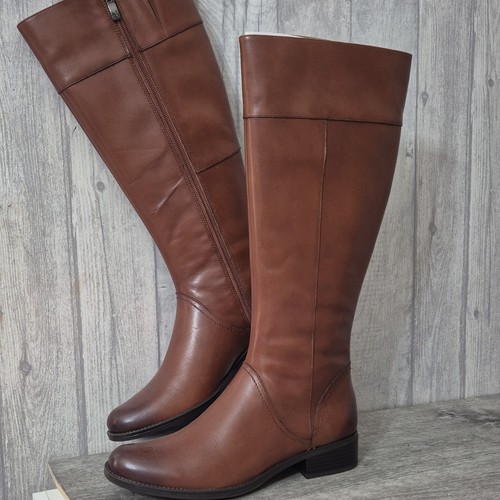 Caprice brown leather zip - caprice,