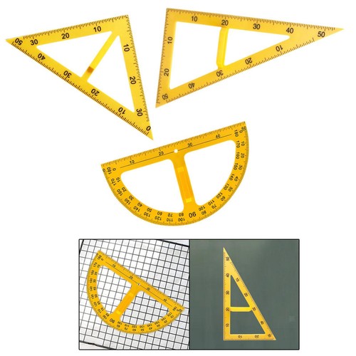 Large math geometry ruler - geometry,