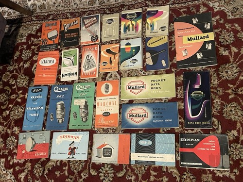 Job lot valve tube manuals - lot,