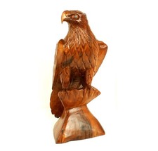 30cm Wooden Eagle Carving Wall