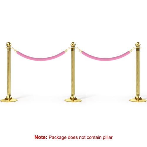 Pink velvet stanchion ropes - velvet, 2