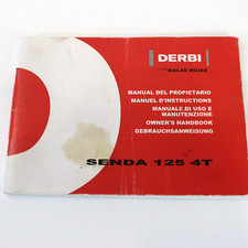 Genuine 2003 DERBI SENDA 125 4T, ES FR IT GB DE Owners Manual 05165121