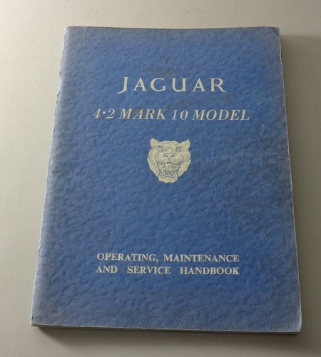 Owner manual jaguar mark ten - owner's,