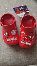  BNWT Disney Marvel Spiderman Crocs / Clogs Red Beach Sandals Footwear (Spidey)