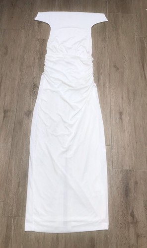 Zara white midi scoop neck