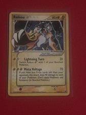 Pokemon Gold Star Raikou Card