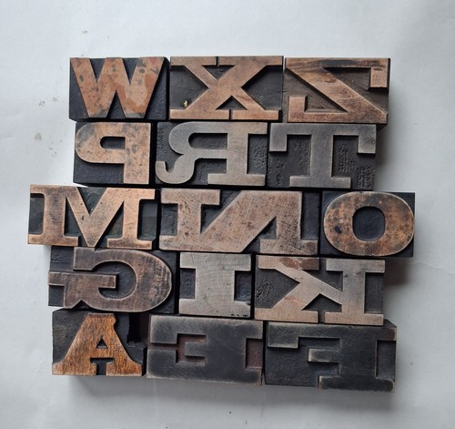 Wooden letterpress lower - wooden,