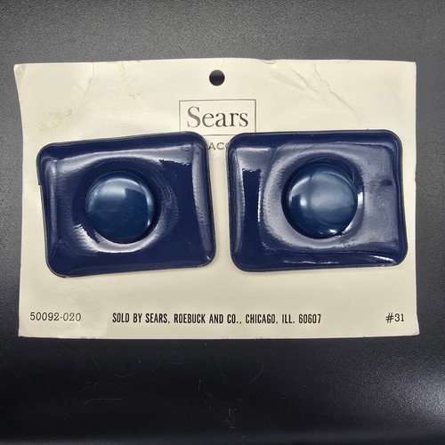 Sears navy blue vinyl shoe - blue,