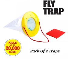 Red Lid Fly Trap Bag Catches