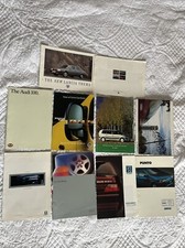 10 Car Sales Brochures, Lancia, Renault, Audi, Peugeot.