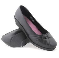 New Womens Wedge Court Shoes