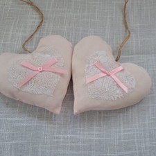  Fabric Hanging Hearts