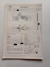 1974 Itom 50 Cross 4M Facsimile Original Approval Board DGM Motorization