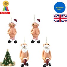 4 Pcs 3D Santa Claus Home