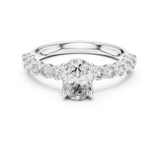 1ct Oval cut Solitaire Ring