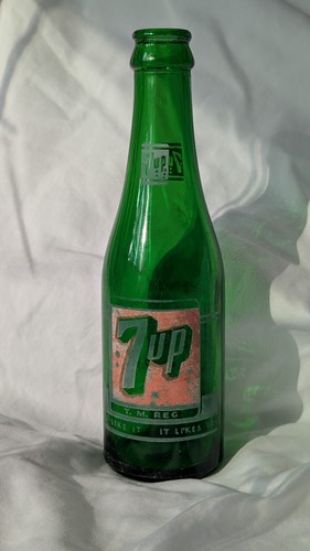 Vintage 7up seven green - seven-up,