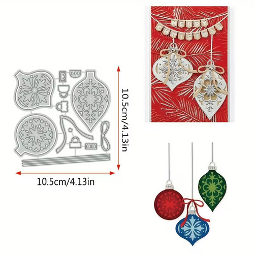 Vintage style bauble decs - vintage,