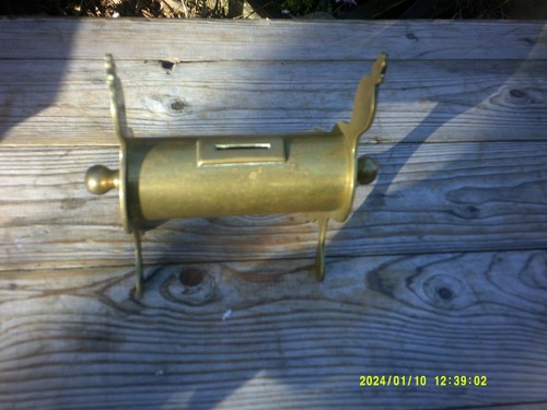 Brass trench art - trench, money
