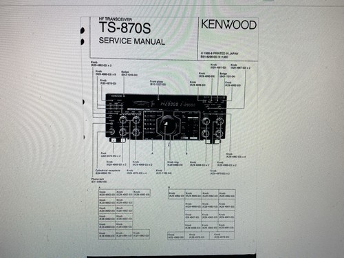 Kenwood 870s service - ts-870s,